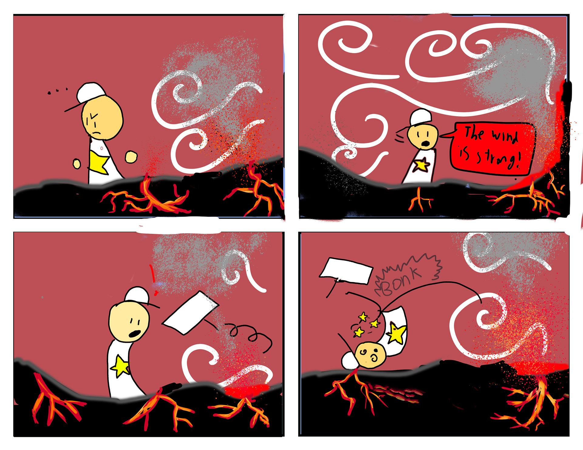 AJ Lee, "Lavaland", Photoshop, Webtoons and Storyboarding