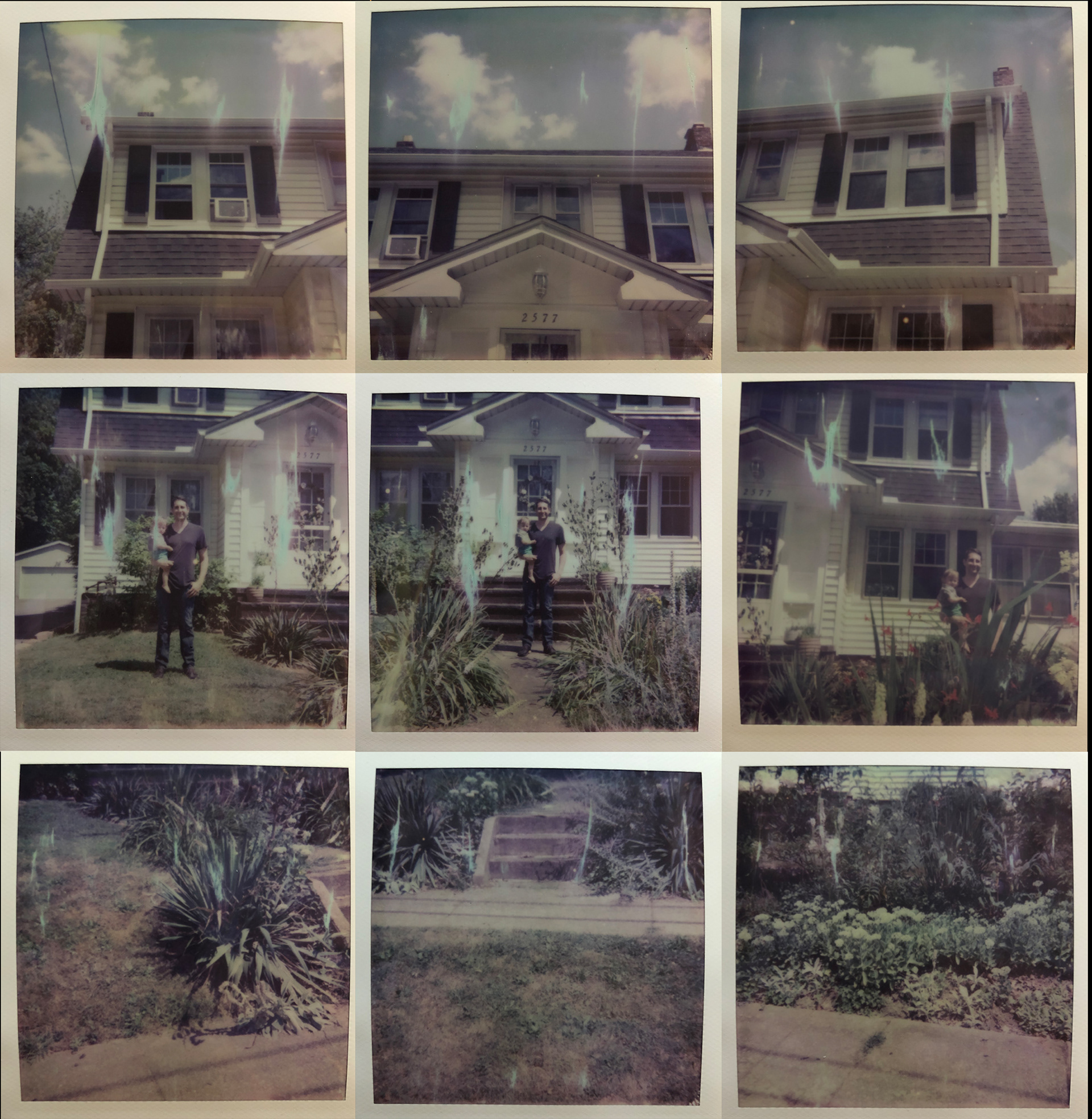 Adri Nerone, "Old House", Polaroid, Digital Photo, Photoshop, 8" x 8"