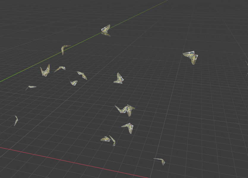 Fiona Duke, "Butterfly Bunch", 3D Art, Intro to 3D Modeling