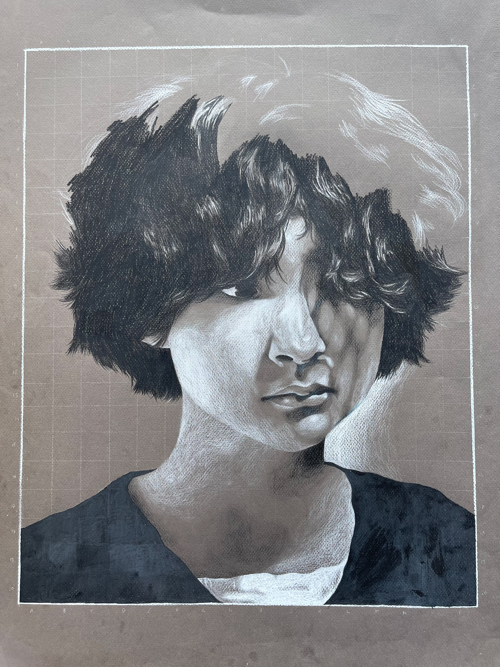 Jasmine Neumann, "Self Portrait", Prismacolor Pencils, Portfolio Preparation