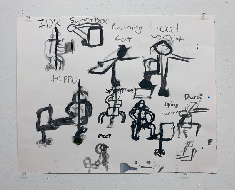 Frankie McGovern, "My Collection", Acrylic on Paper, Beginning Painting