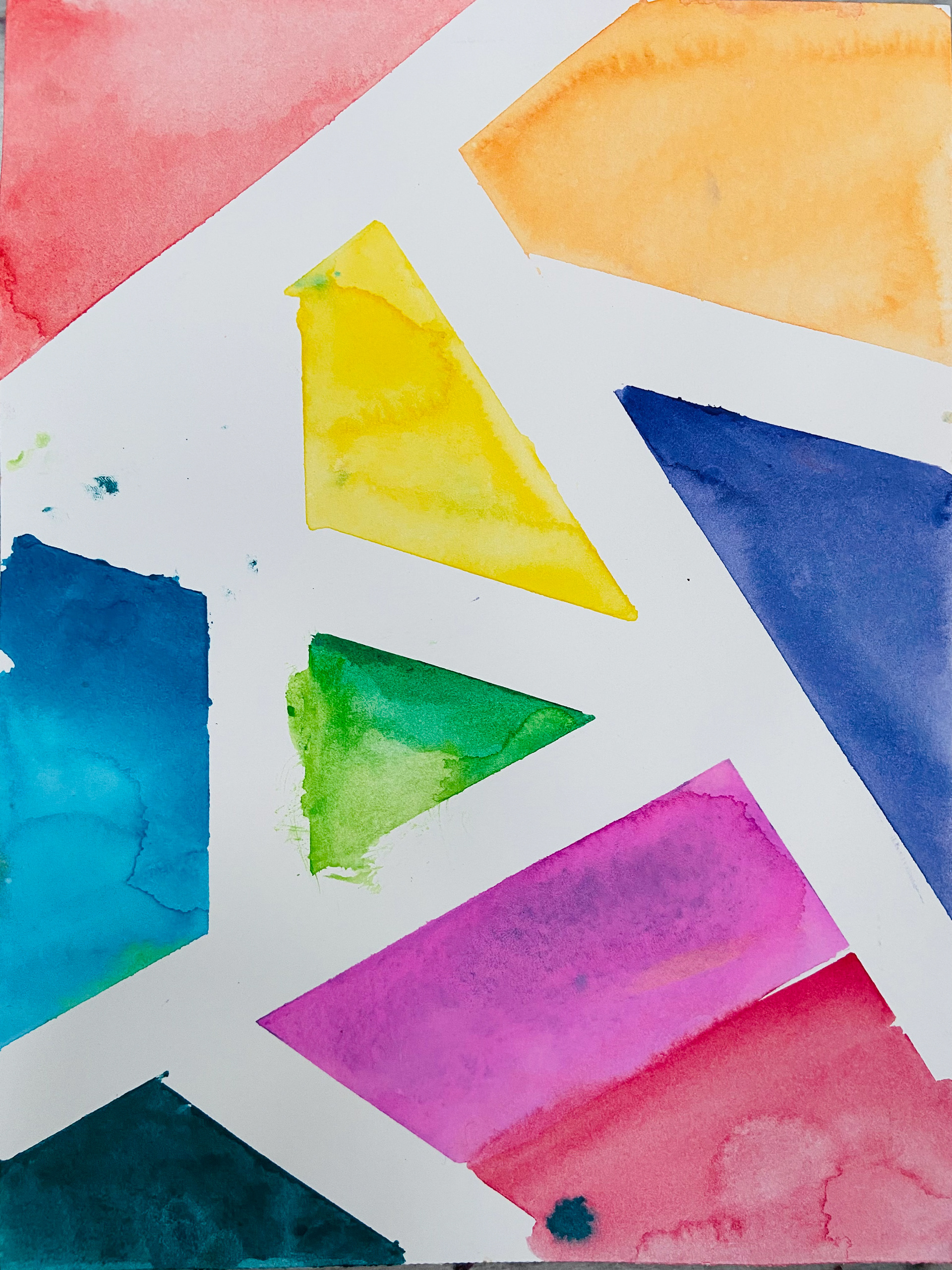 Dylan Korner, "Stained Glass", Watercolor, Drawing from Nature