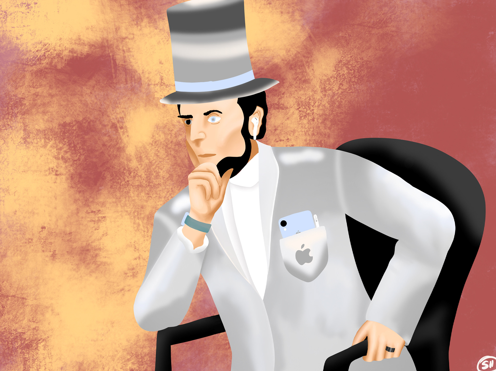 Sarah Harner, "Not Sponsored by Apple", Digital Art, Digital Illustration