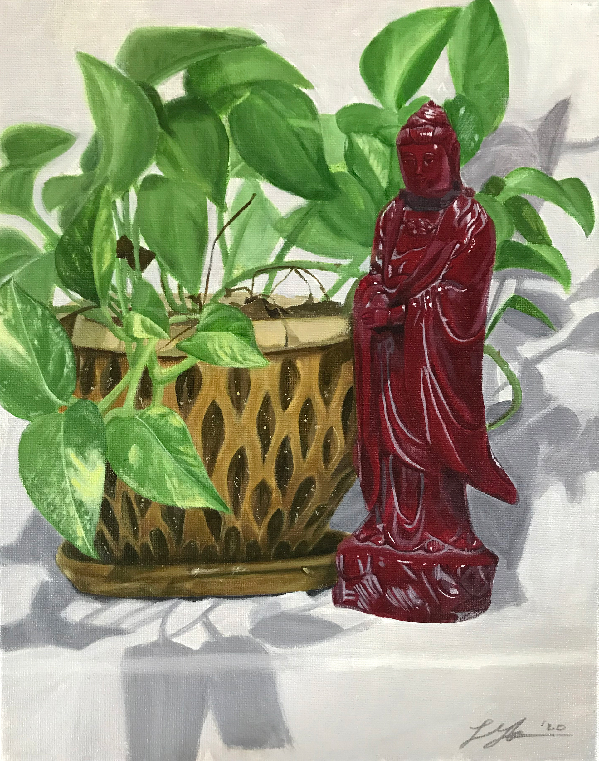 Lily Frank "Peaceful Still Life" Painting, Fundamentals of Painting Class