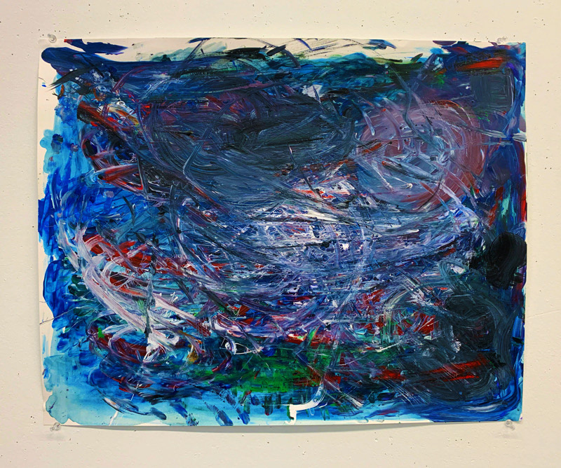 Kennedy Hinkle, "Mixed Emotions", Acrylic on Paper, Beginning Painting