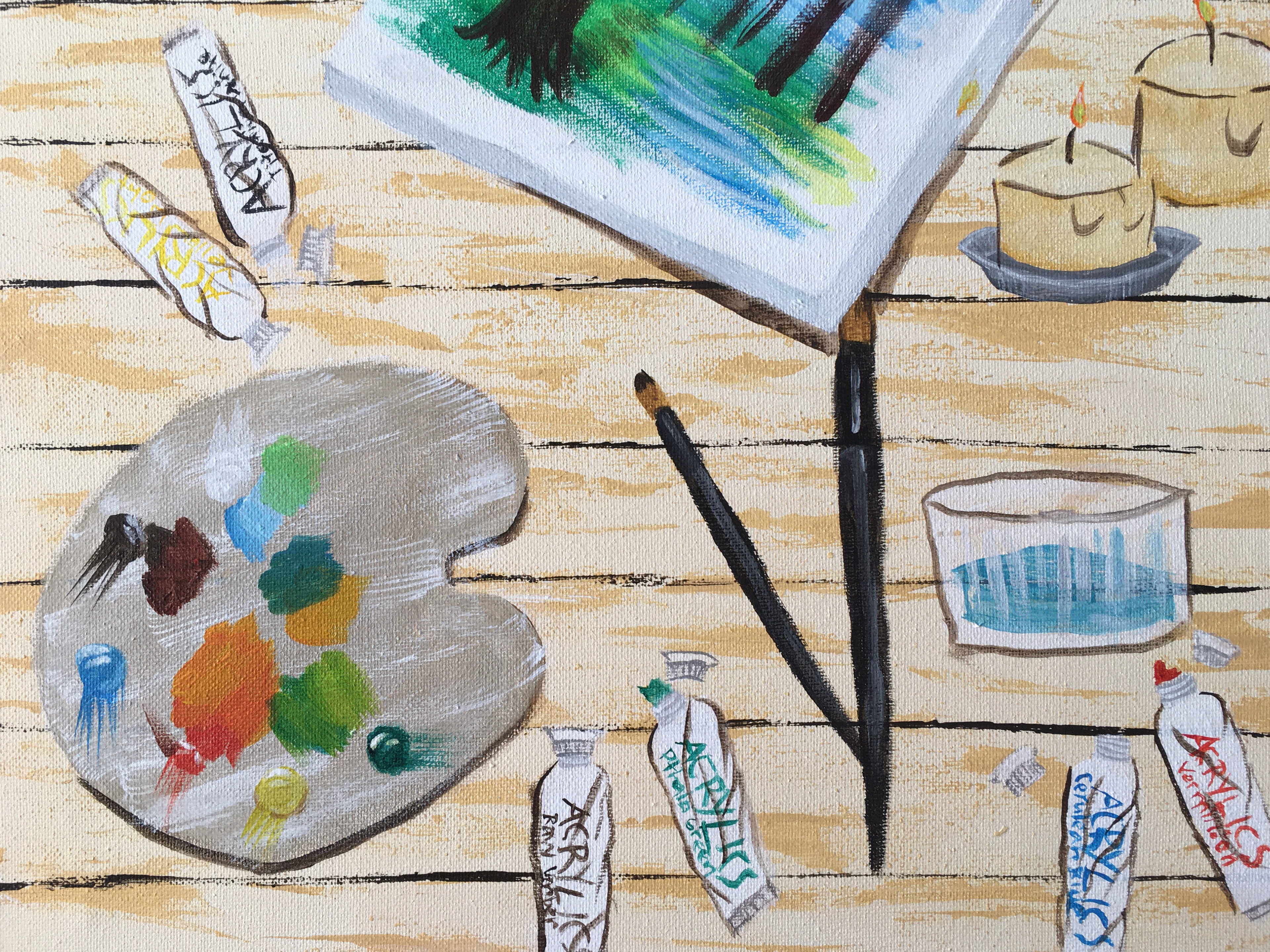 Abby Xiong "Painting Material" Painting, Intermediate Painting Class