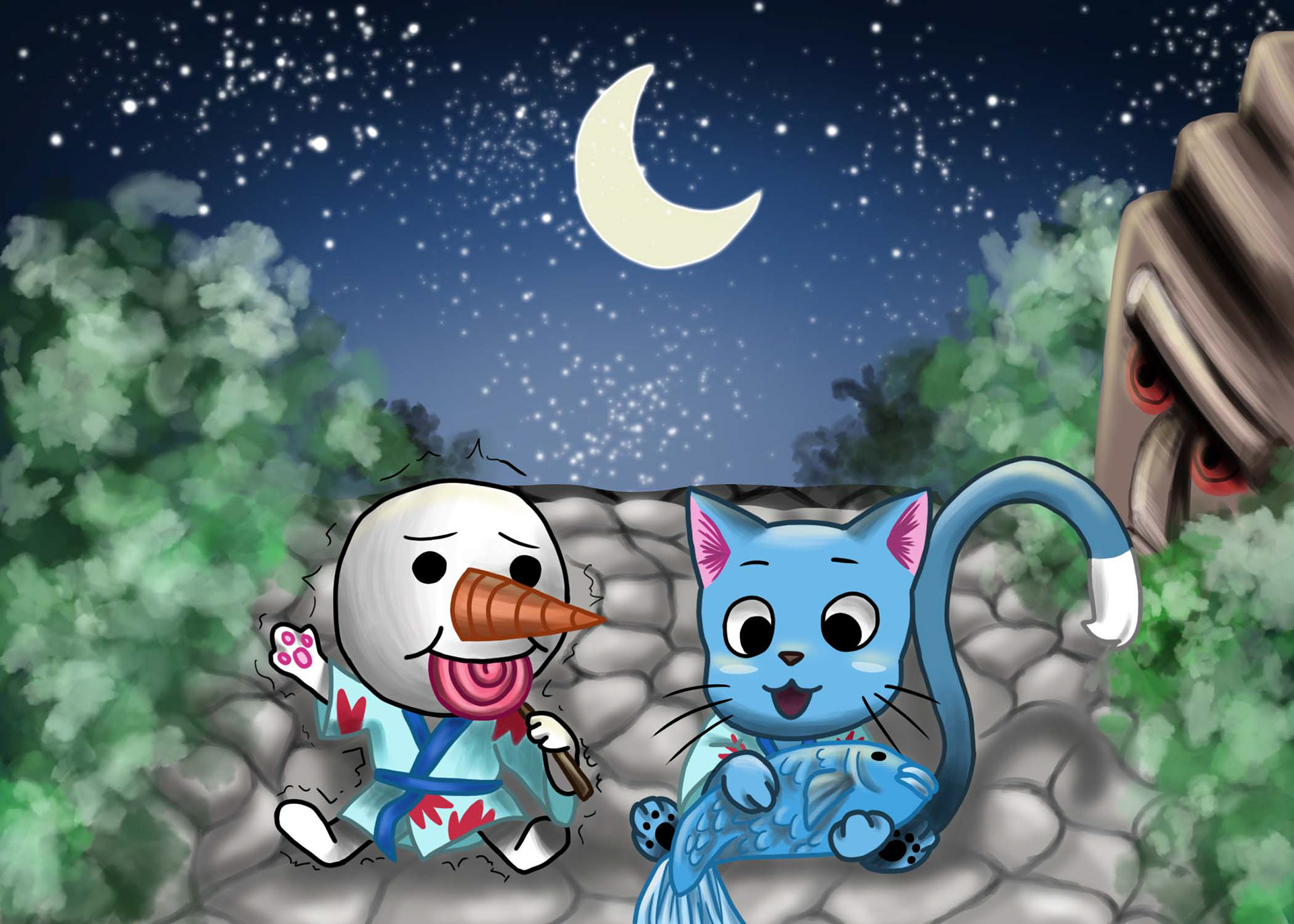 Jennifer Benedict "Fairy Tail Fanart" Digital Art, Digital Illustration Class