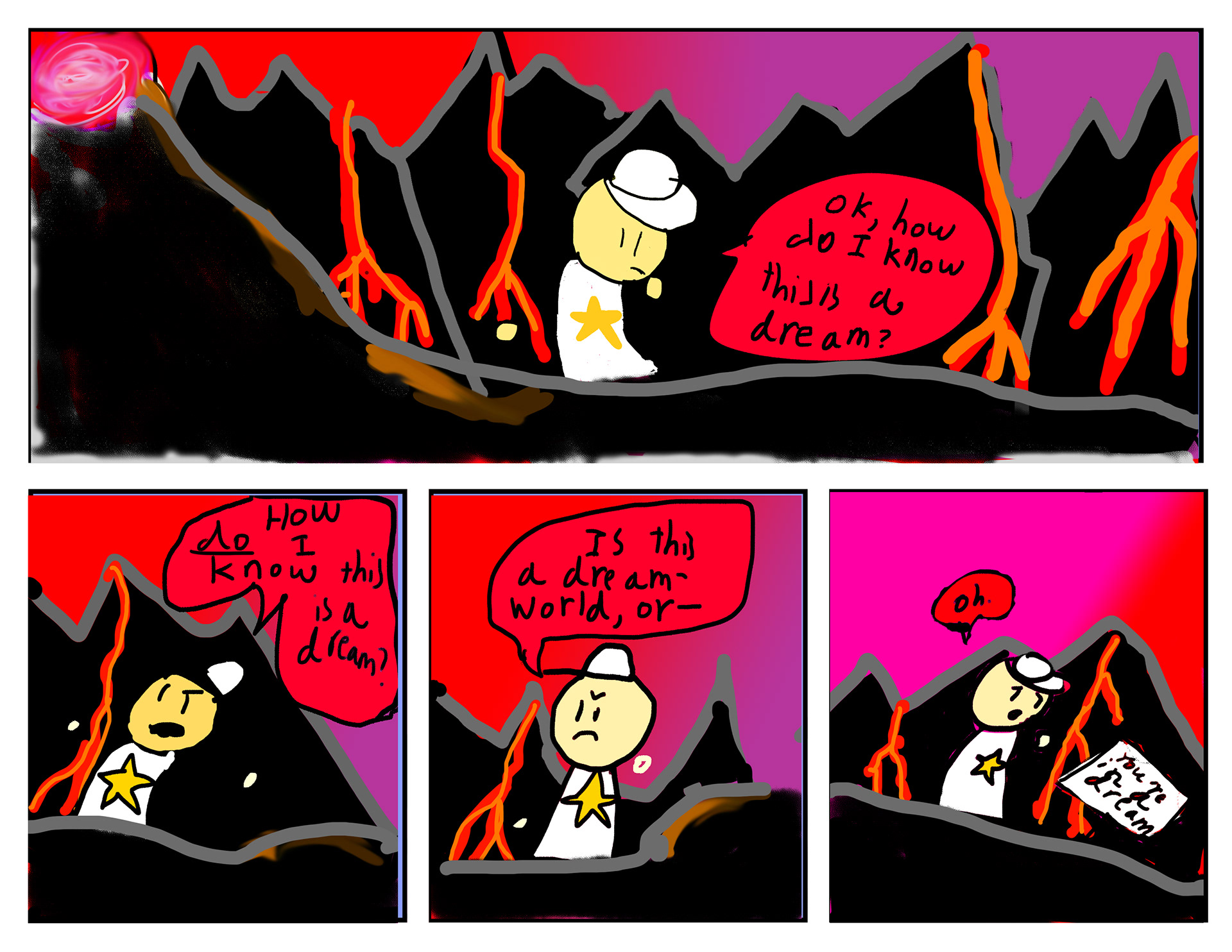 AJ Lee, "The Volcano", Photoshop, Webtoons and Storyboarding