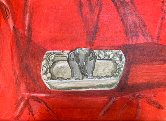 Meredith Stewart "Complementary Color Still Life" Painting, Fundamentals of Painting Class