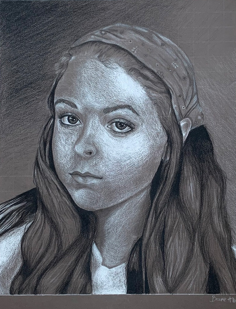 Brooke Allen "Dreaming" Drawing, Portfolio Preparation: Observational Drawing Class
