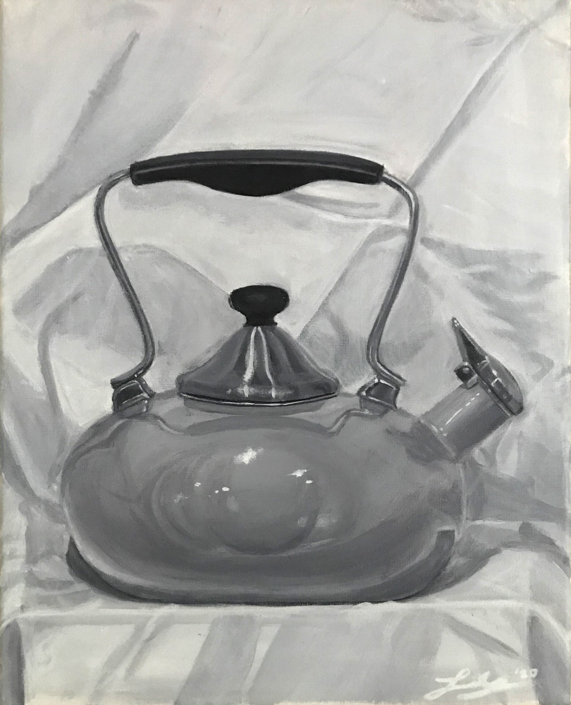 Lily Frank "Solitary Tea Pot" Painting, Fundamentals of Painting Class