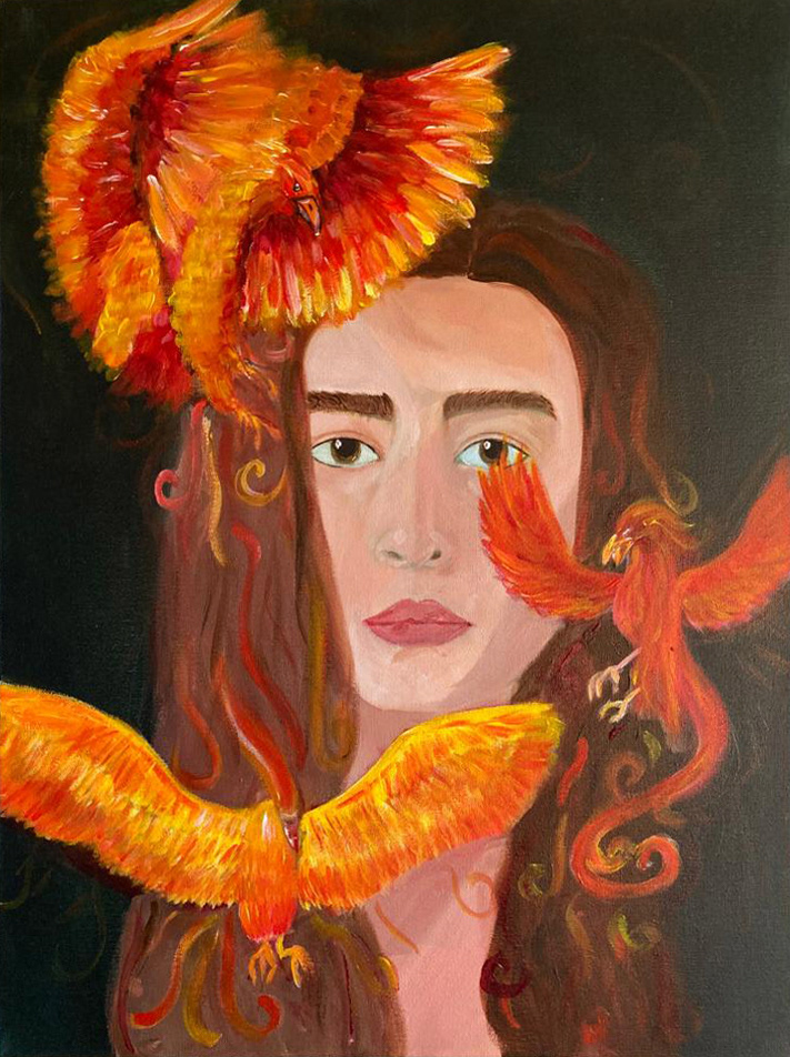 Samantha Meyer "Spirit Collage" Acrylic Paint, Fundamentals of Painting Class