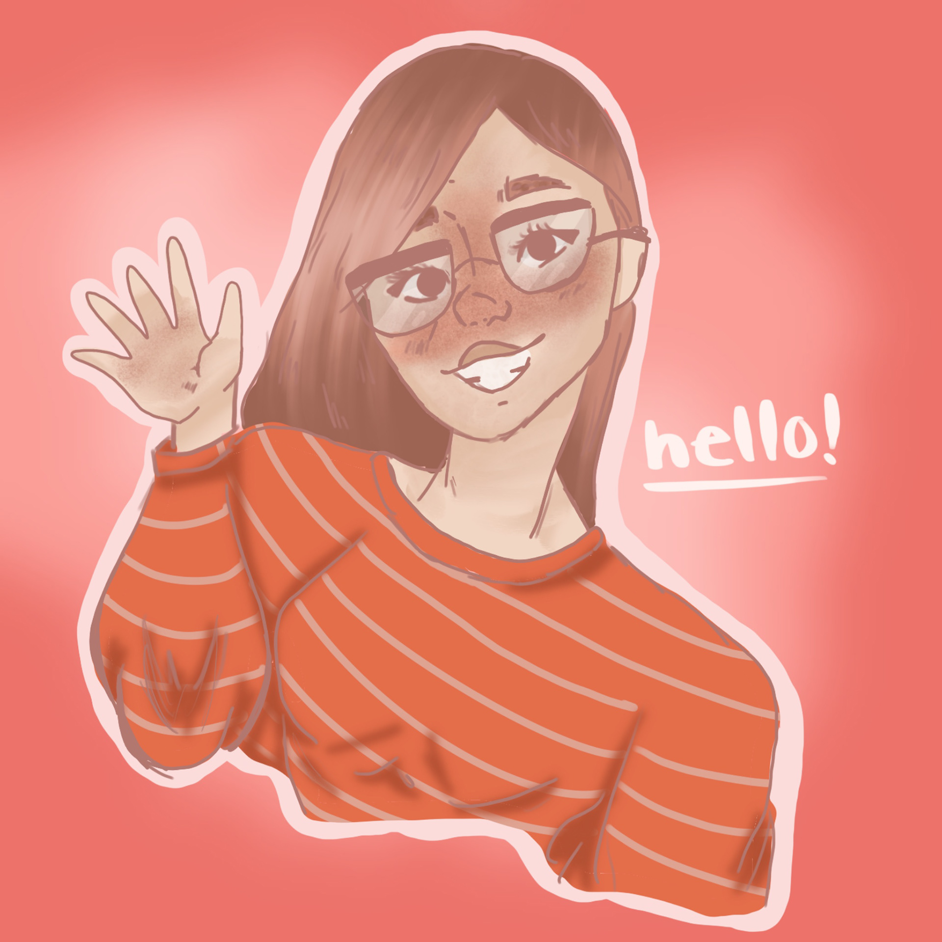 Ava Kmetz "First Piece" Digital Art, Digital Illustration Class