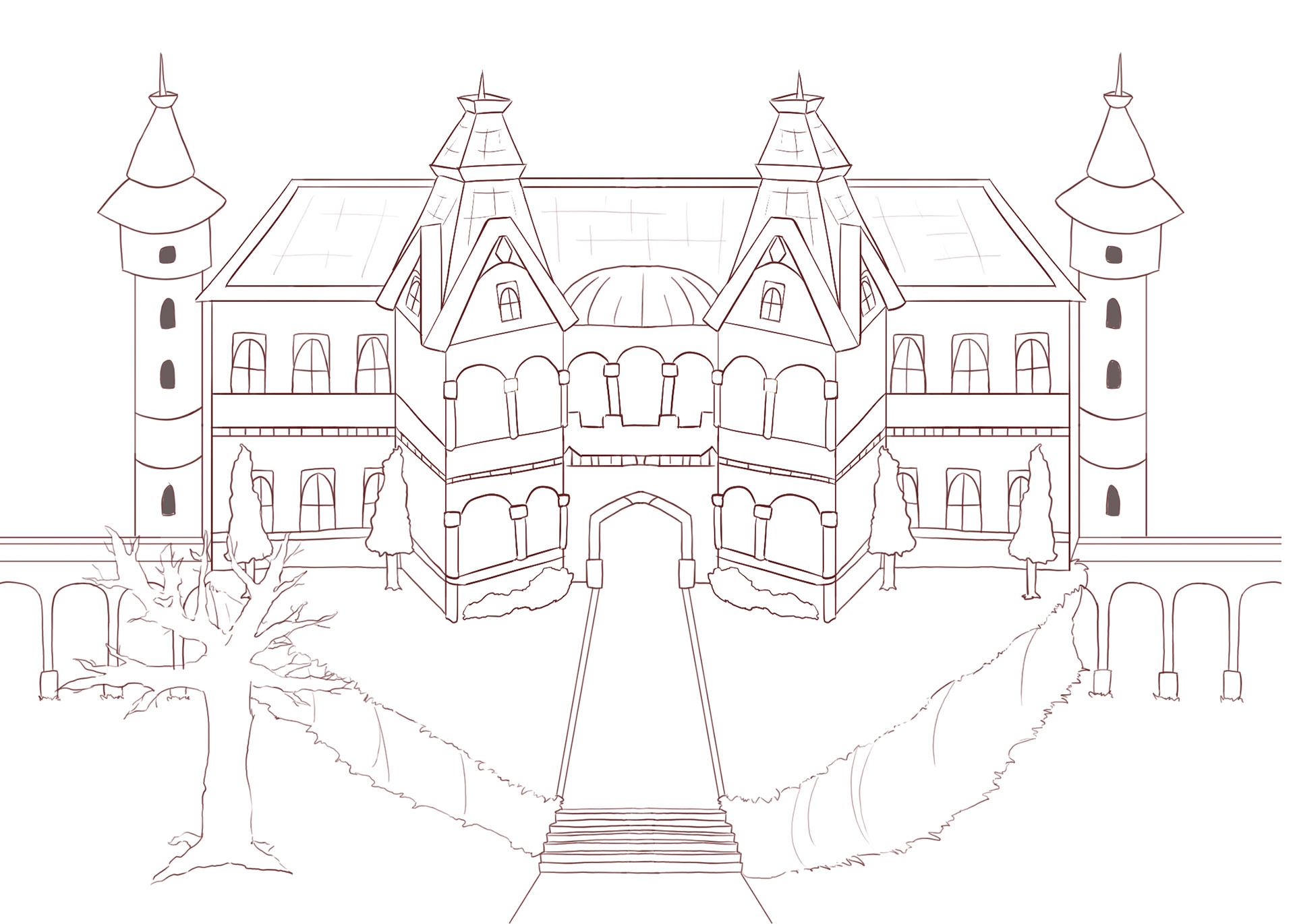 Jessie Robertson, "The School", Digital Art, Webtoons and Storyboarding