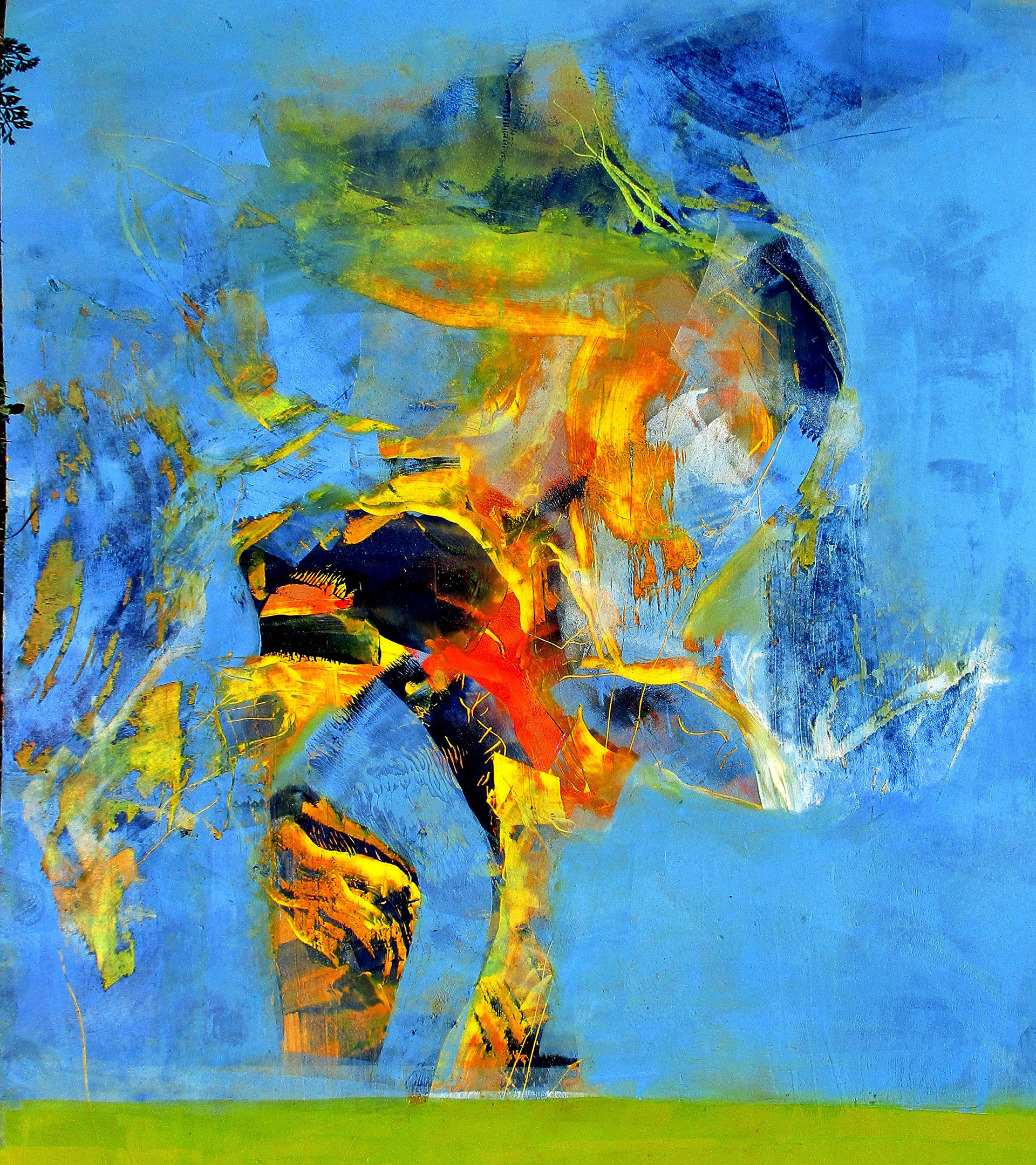 David Verba, "Garden Study Sept 1st 2020". Oil Paint on Paper. 22" x 26"