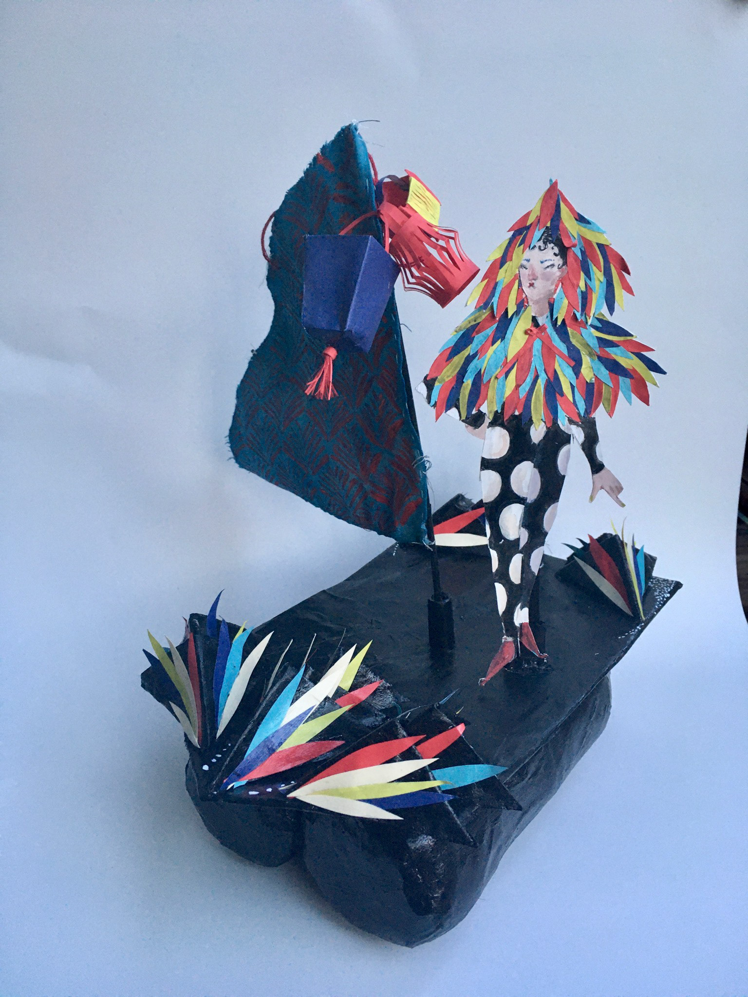 Lucy Dietrich "Final Boat Project" Multi-media, Make it Pop, Make it Zag, Make it Float class