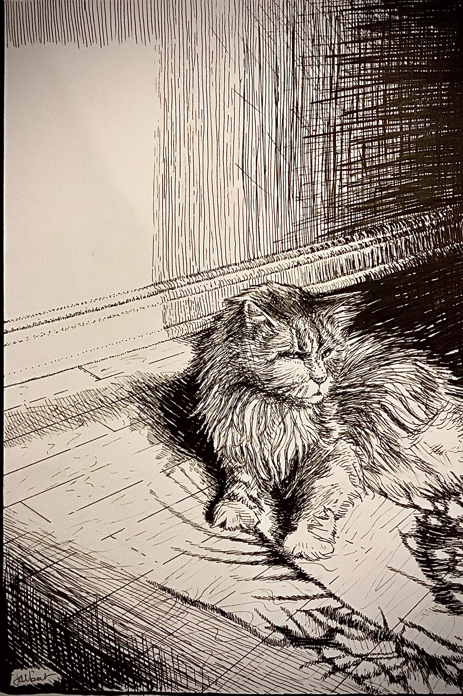 Juliette Albert "Little Lion" Drawing, Portfolio Preparation: Observational Drawing Class