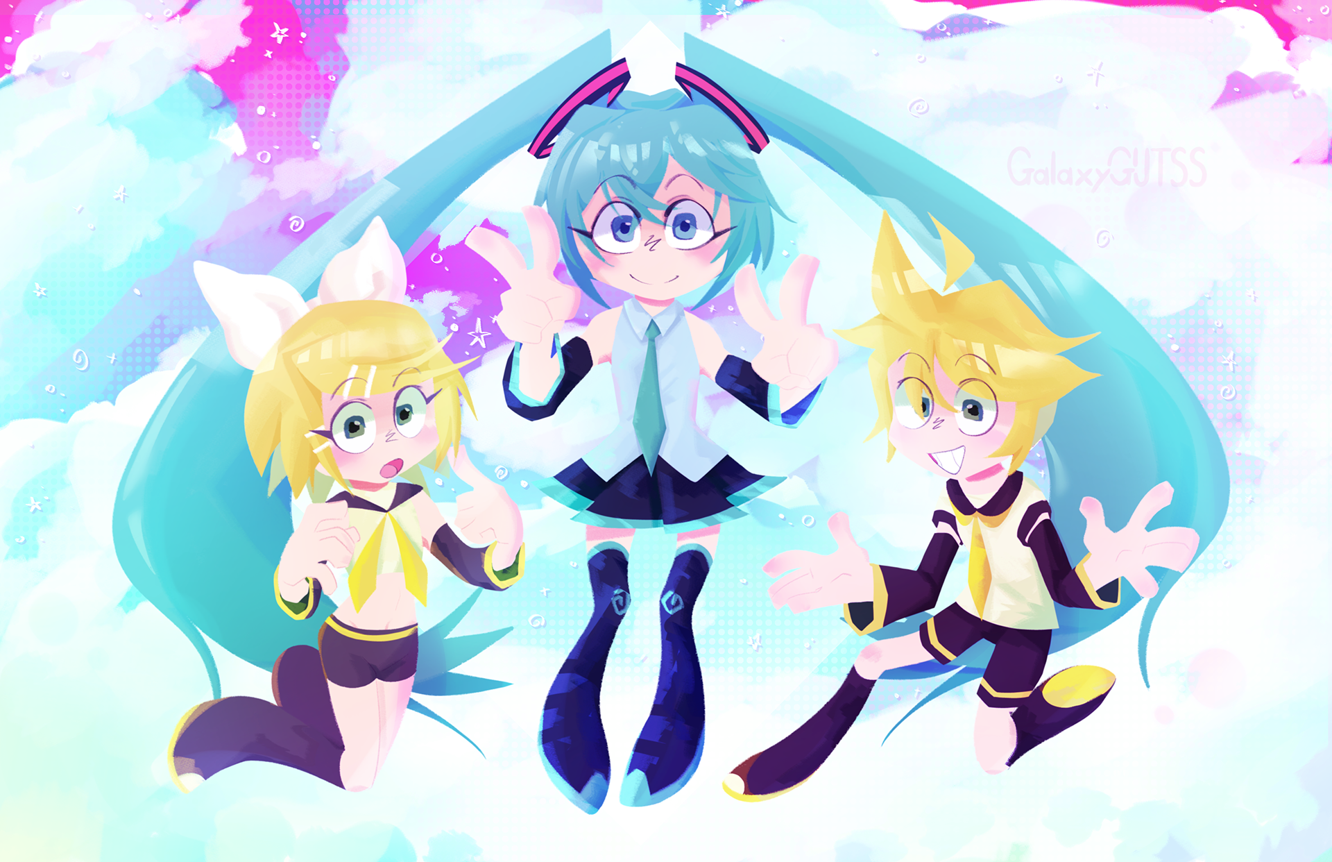 Dakota Herrera, "Vocaloid Portrait", Digital Art, Digital Illustration Class