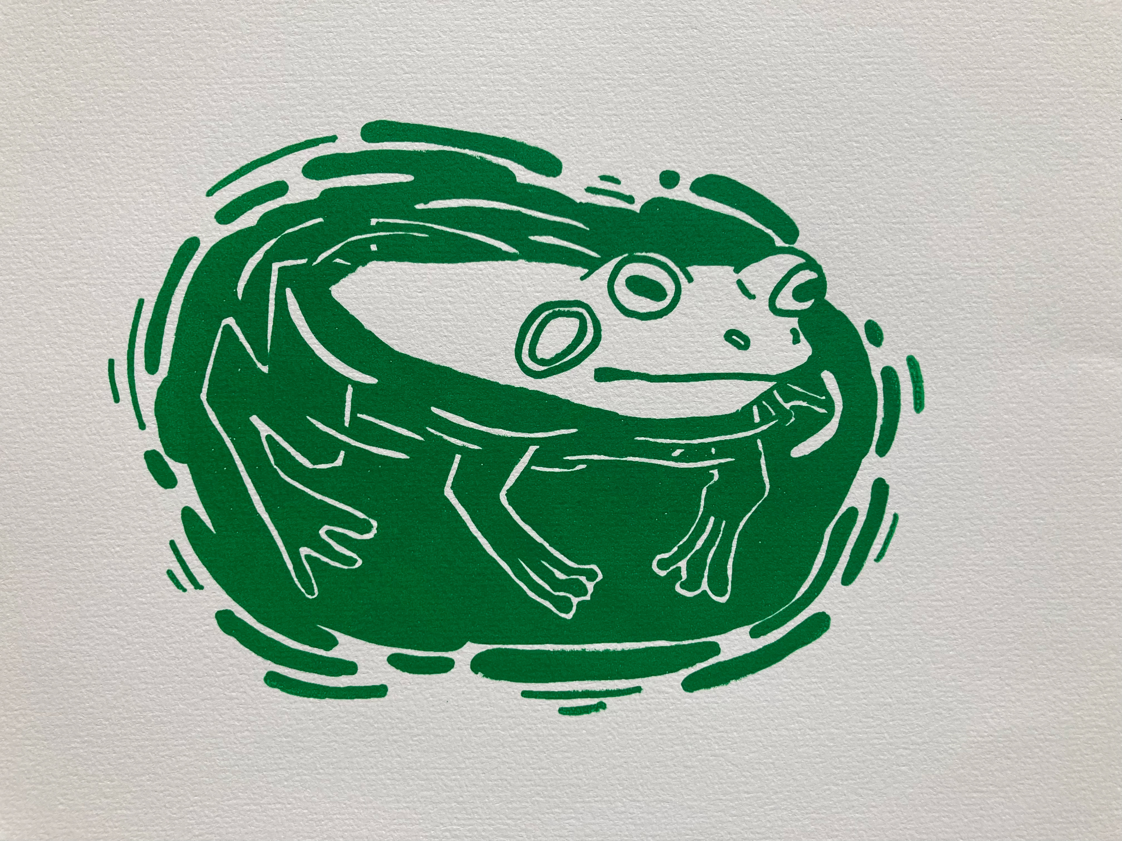 Anna Baker, "frog.", Screen printing
