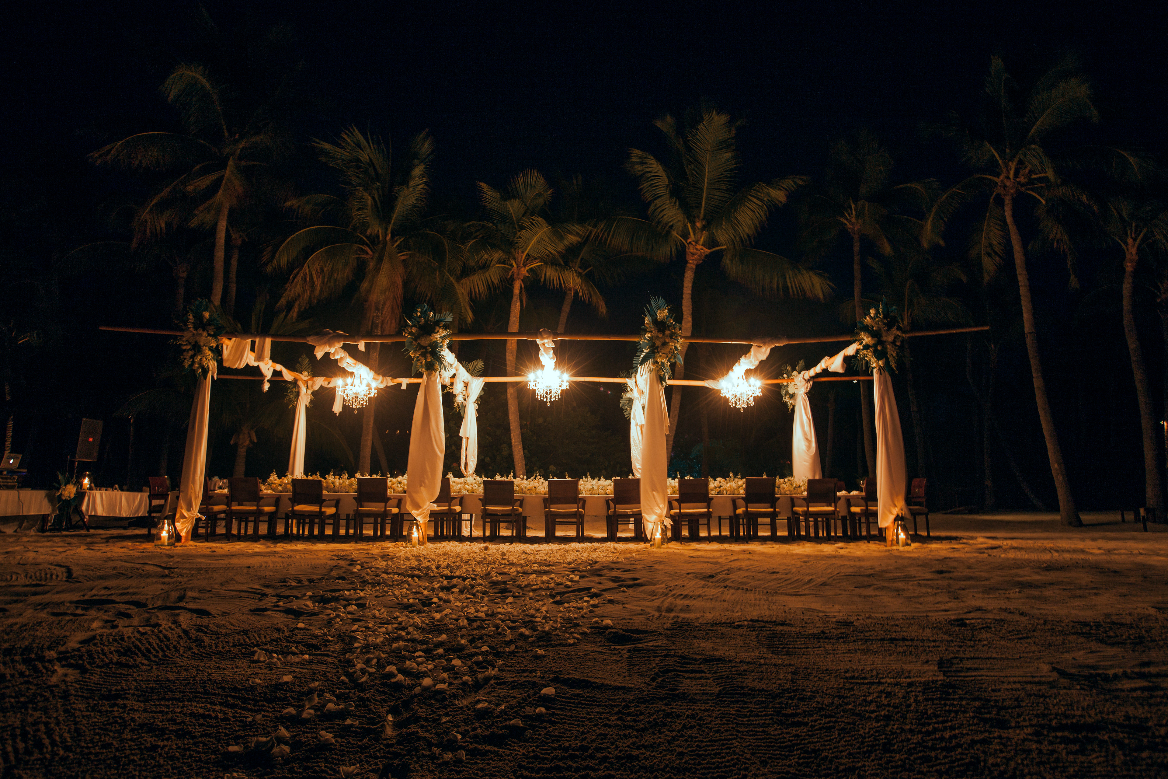 Beach Wedding Reception | Exuma, Bahamas