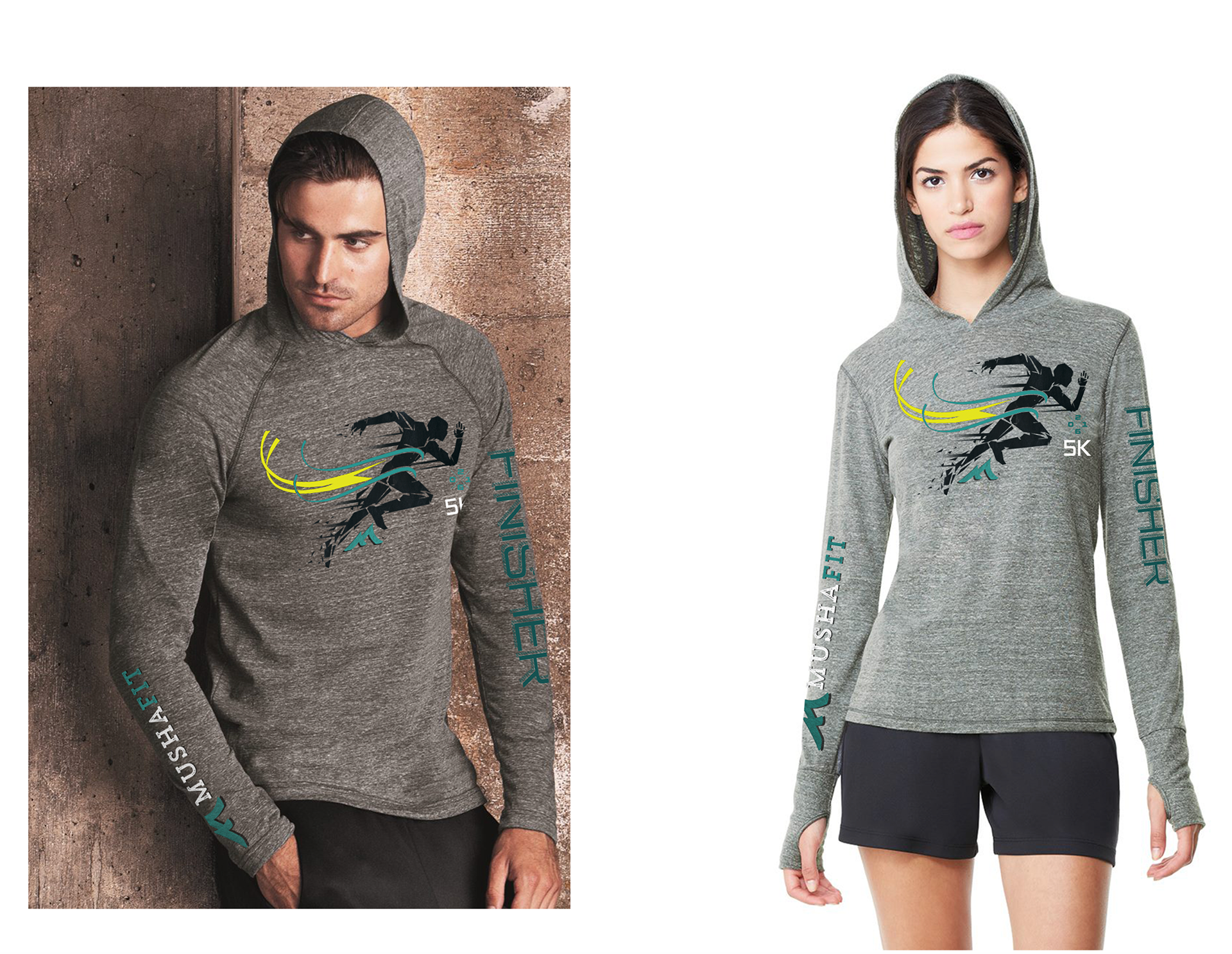 MushaFit 5k finishers shirt design