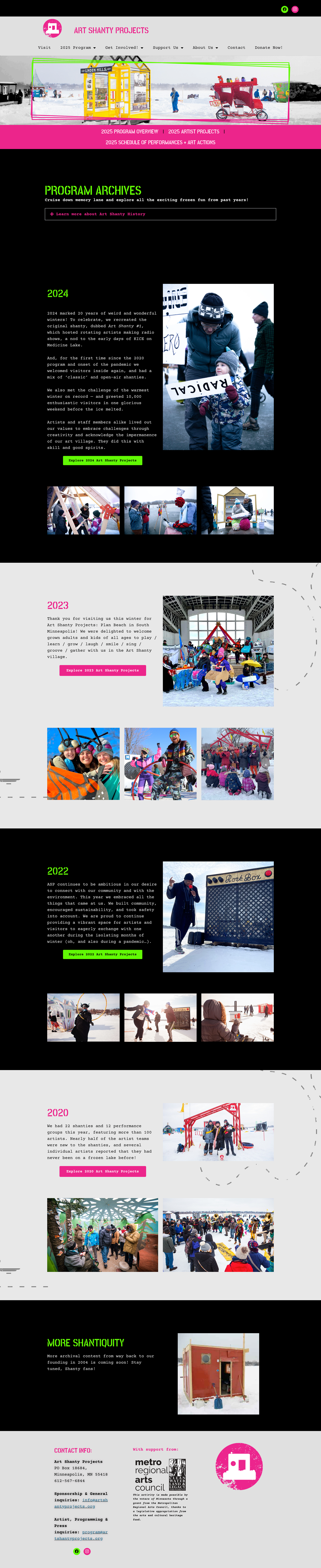 New Program Timeline Page