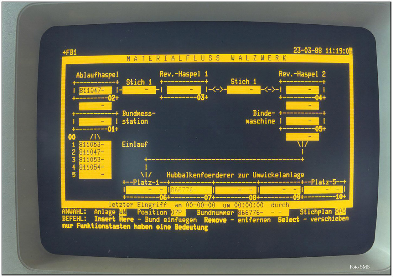 Materialflussverfolgung Walzwerk