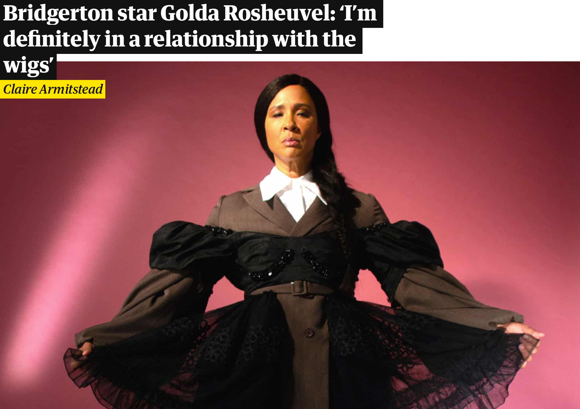 Golda Rosheuvel styled by Georgia Medley