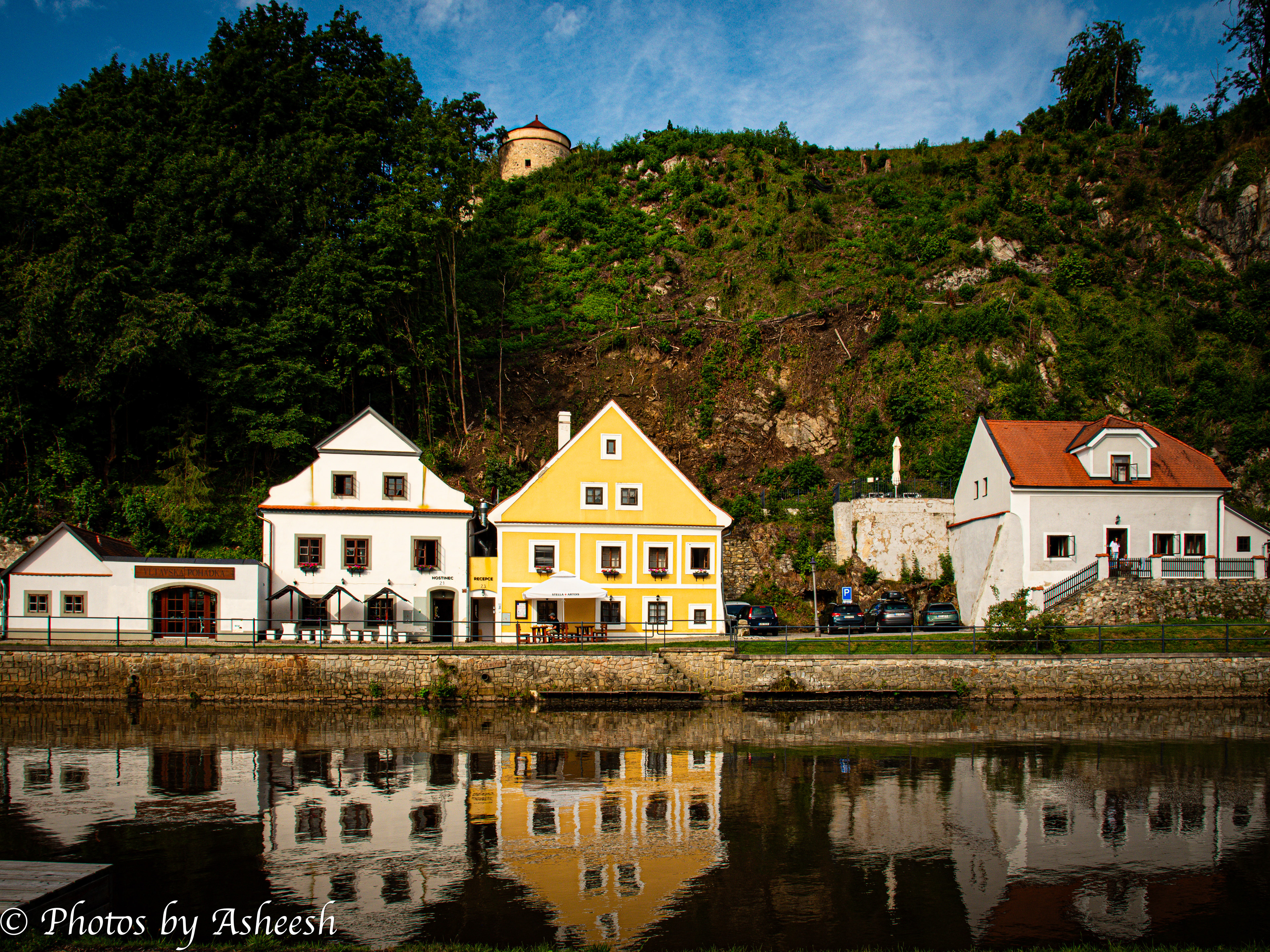 reflections in vltava river