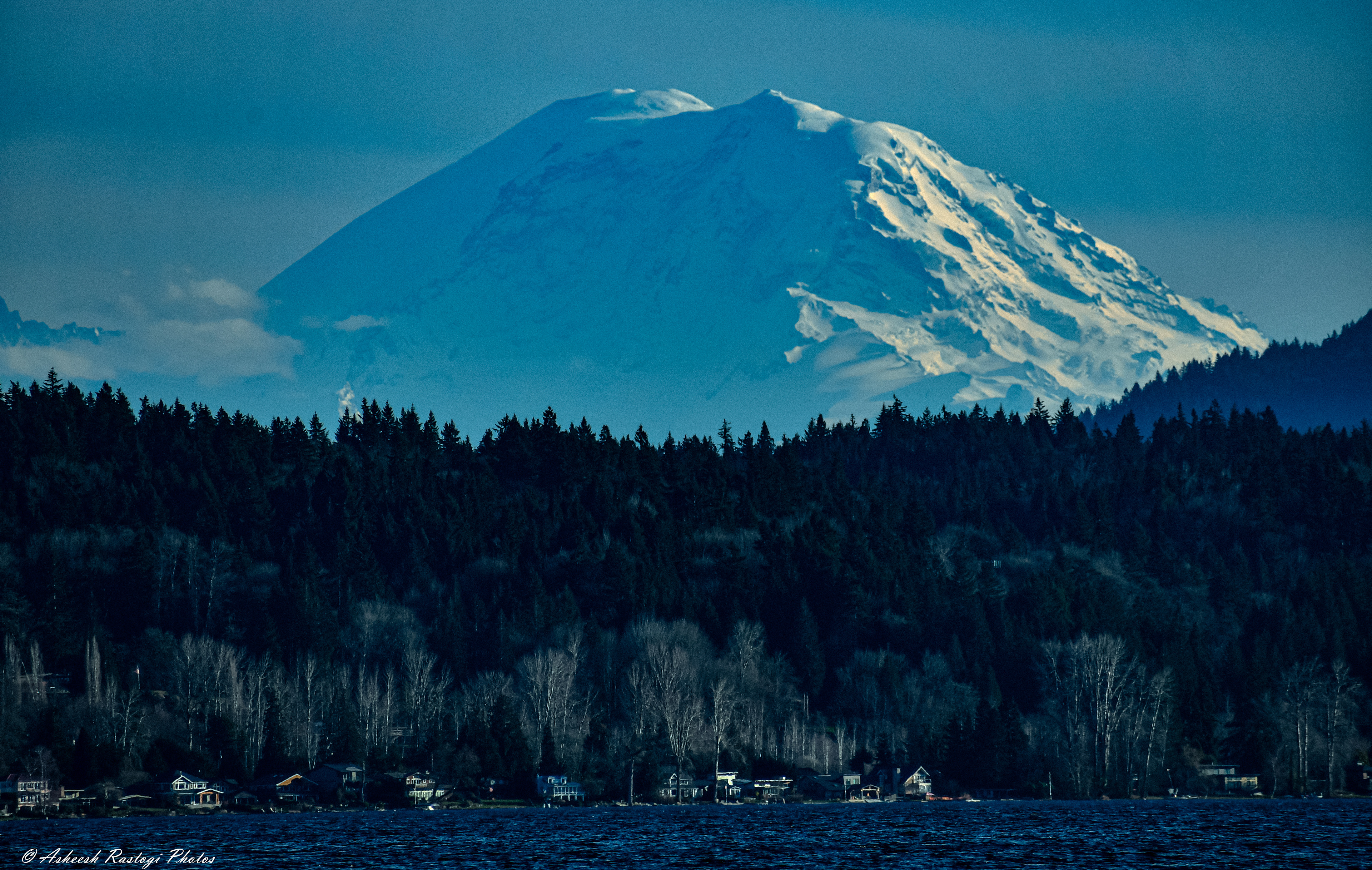 Mt Rainier looming large