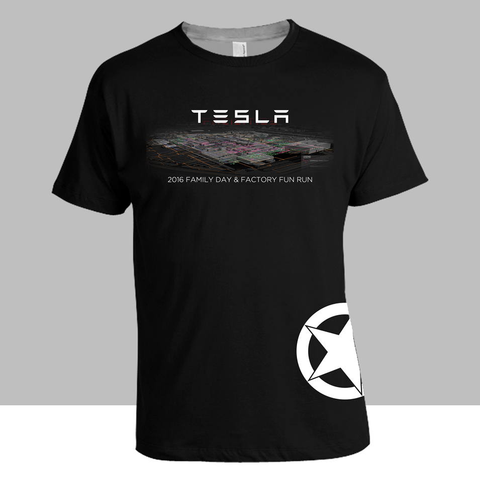 Tshirt Design for Tesla