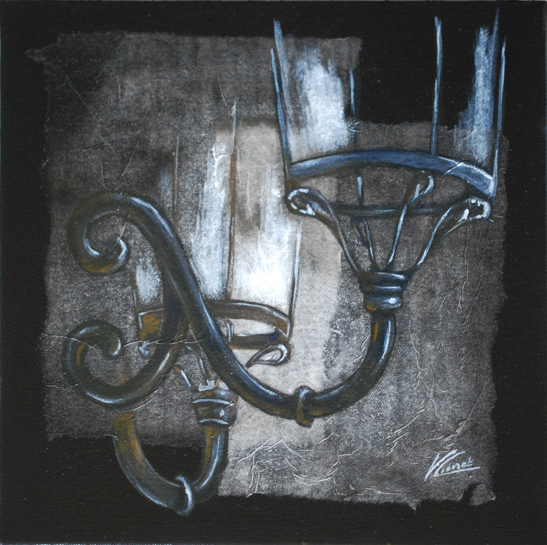 Réverbère V - Format 30x30 cm