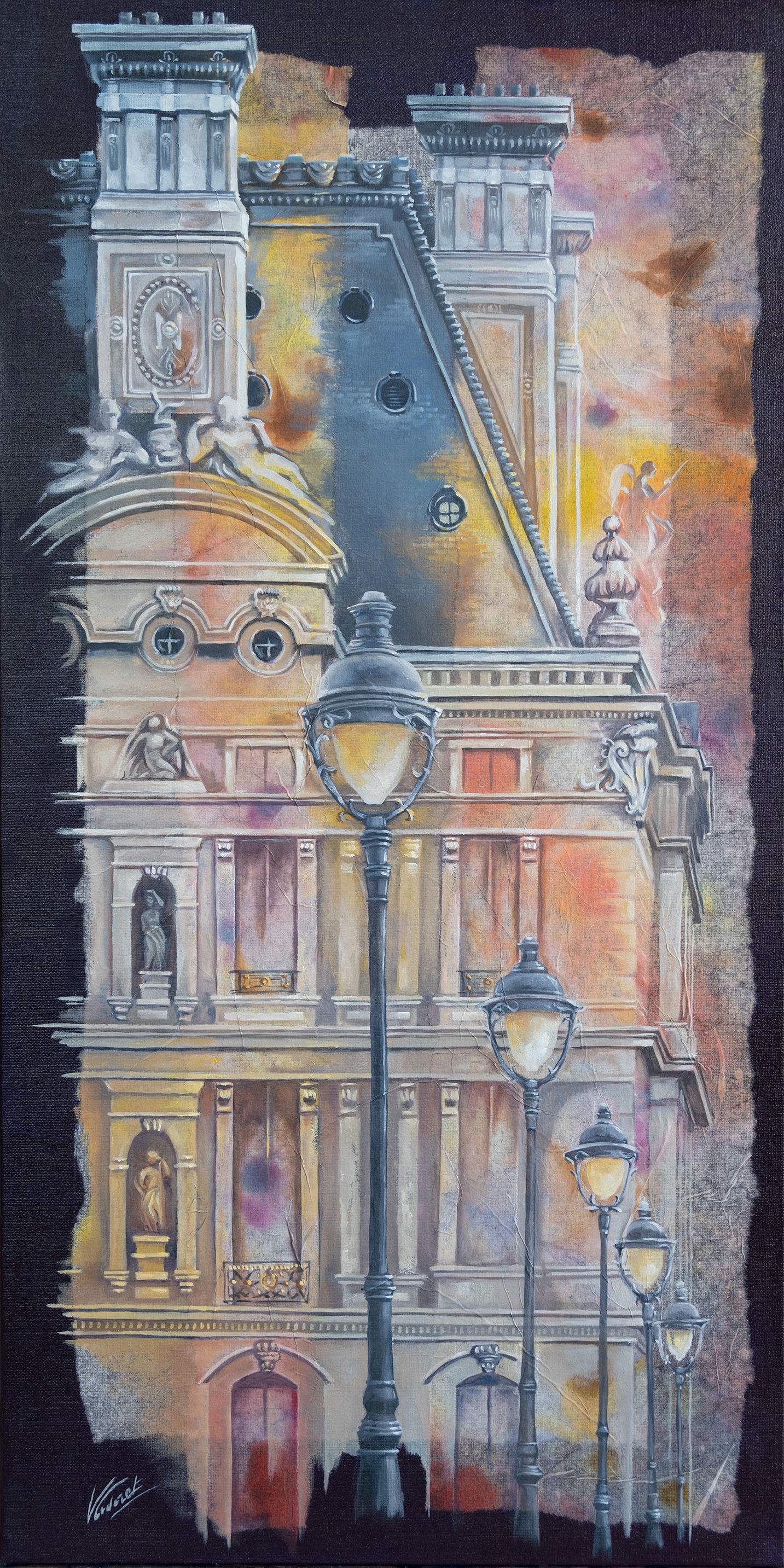Louvre IV (40x80 cm) - VENDU