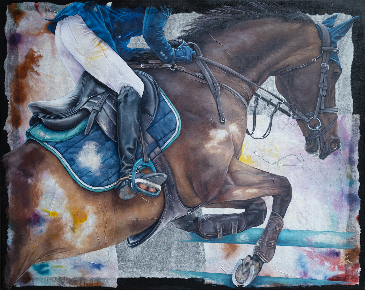 Équidé XIX - Format 30F (73x92 cm)