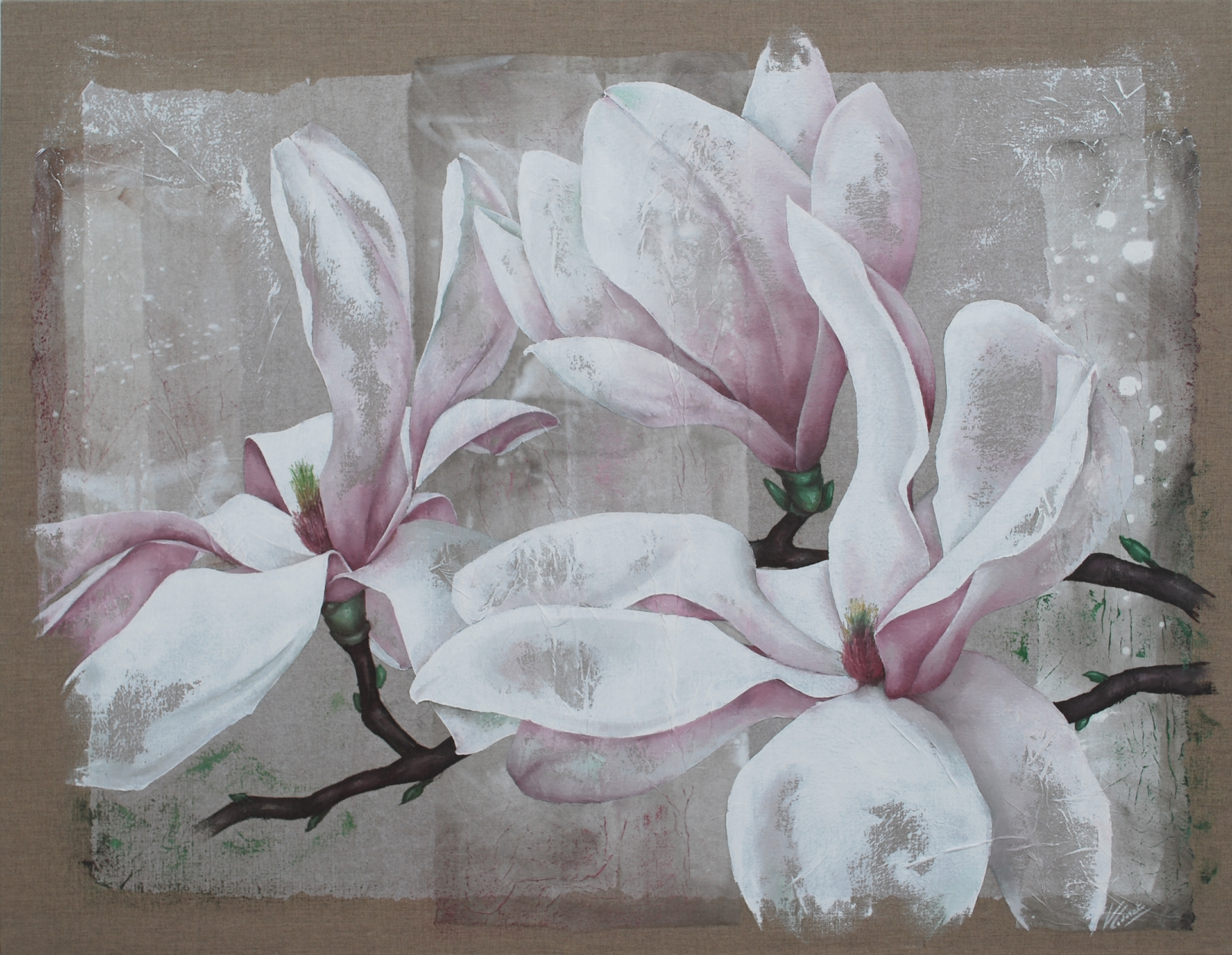 Magnolia II- Format 50F (89x116 cm)