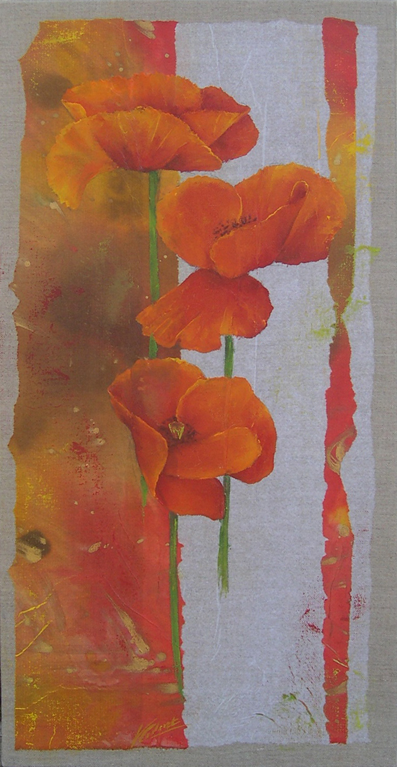 Coquelicot VI - Format 60x30 cm