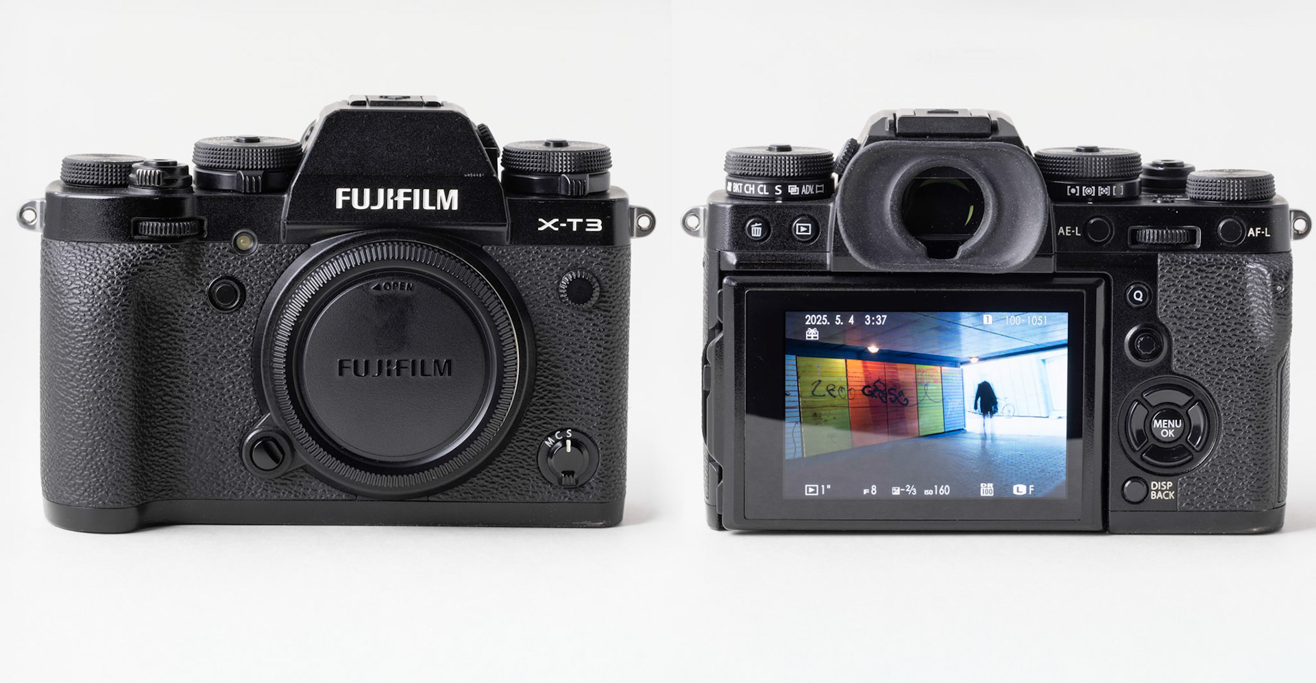 Fuji X-T3 -  Perfekt stand. Front og bagside. Kun kr. 5.900,-