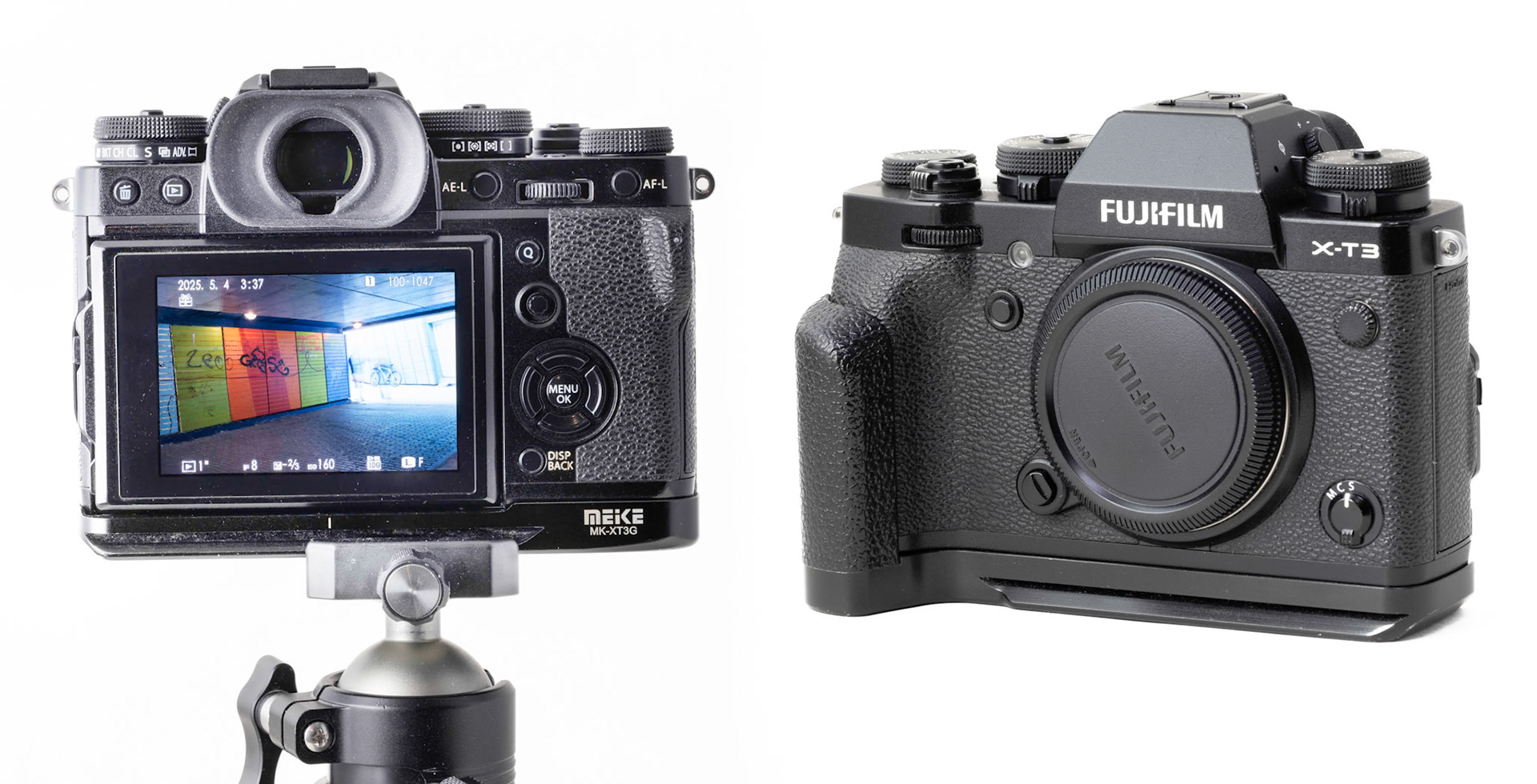 Neike Håndgreb med Arca-Zwiss standard. Det giver hurtig og let montage på fotostativet. Lad det altid sidde på kameraet.