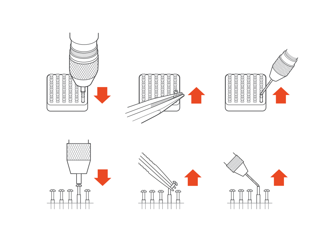 Remove damaged pin views