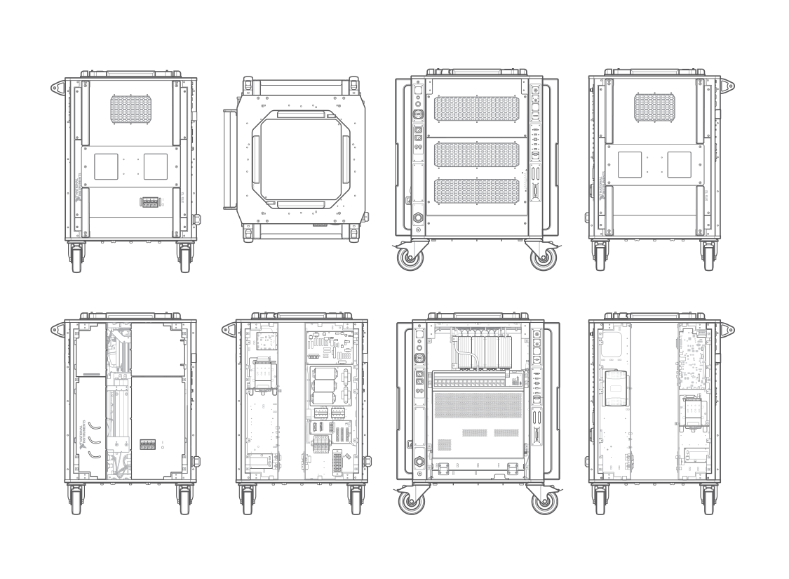 System panels on and removed