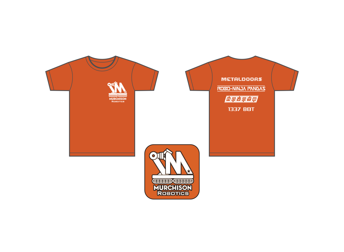 Logo, t-shirt and team logotypes for school robotics club