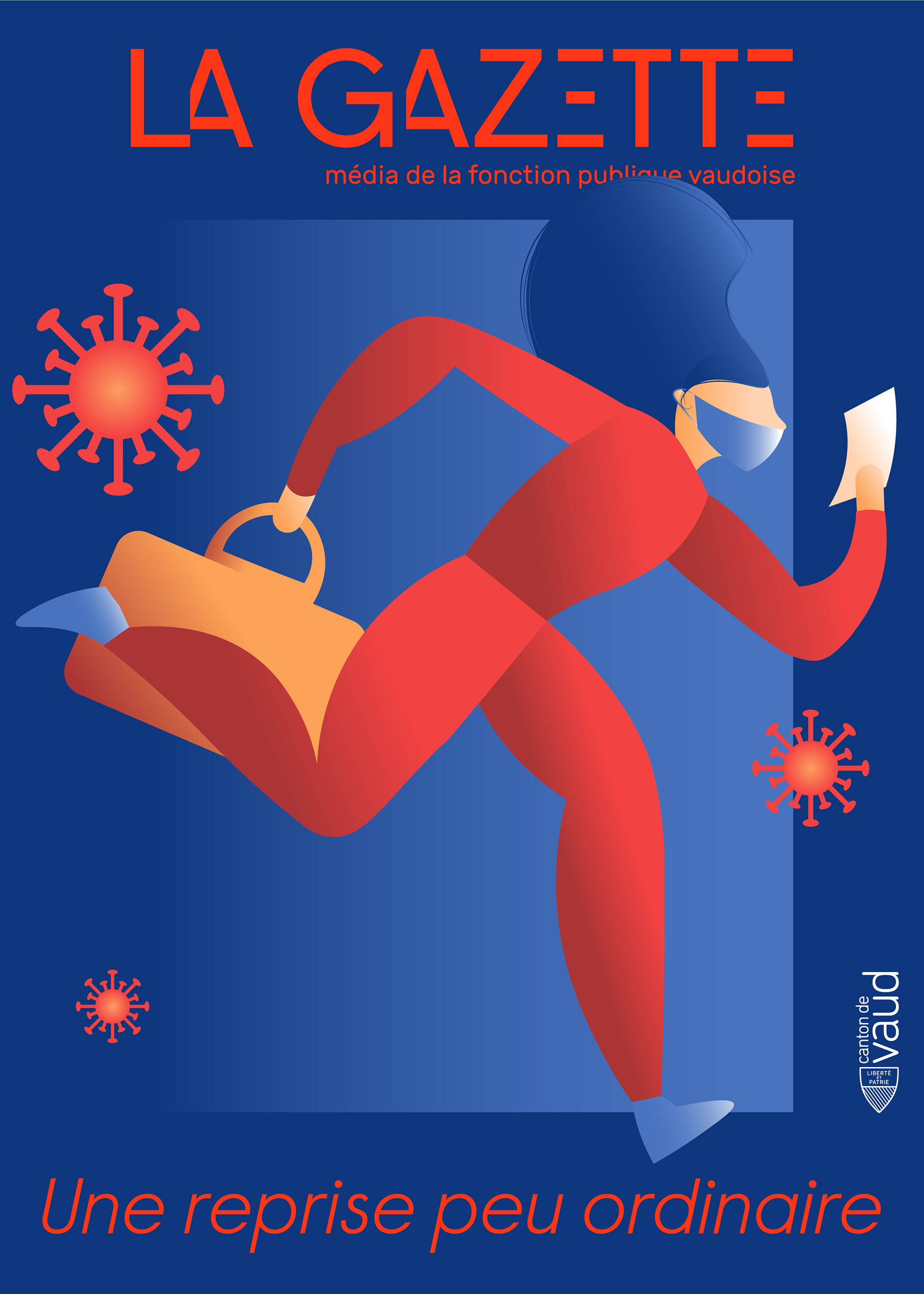 La Gazette covid-19 edition illustrated cover