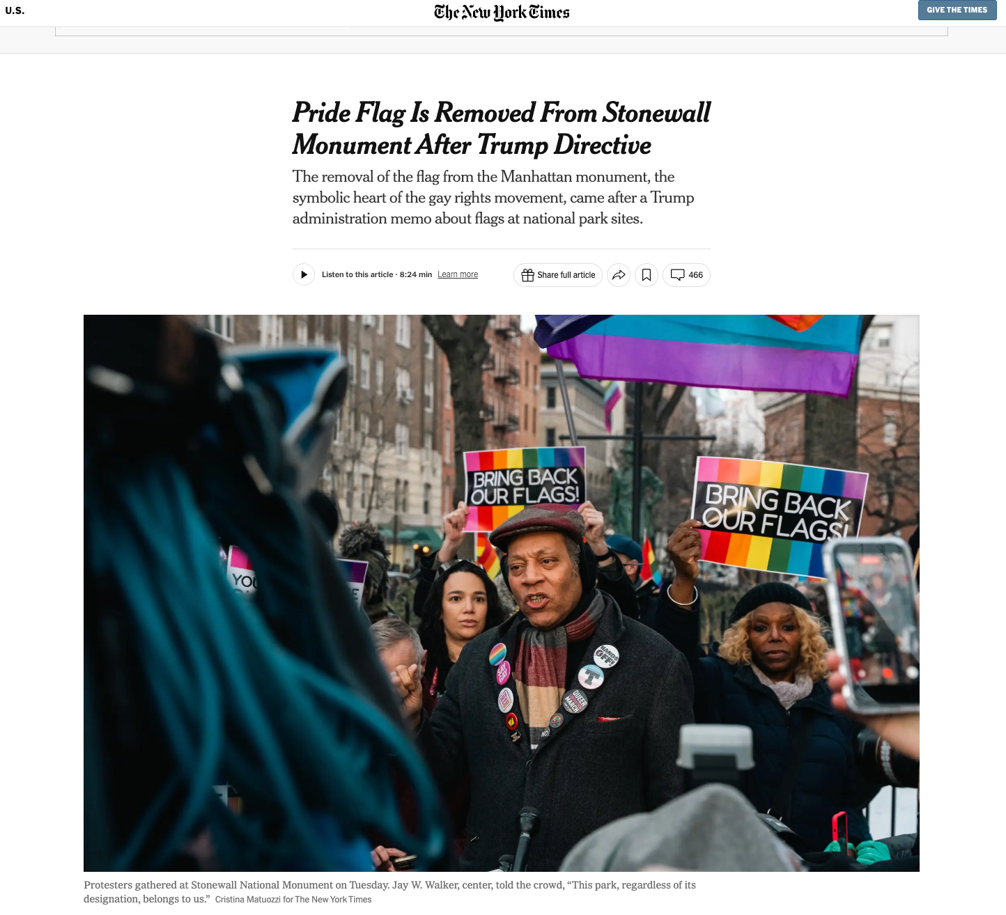 https://www.nytimes.com/2026/02/10/us/pride-flag-stonewall-inn-monument.html