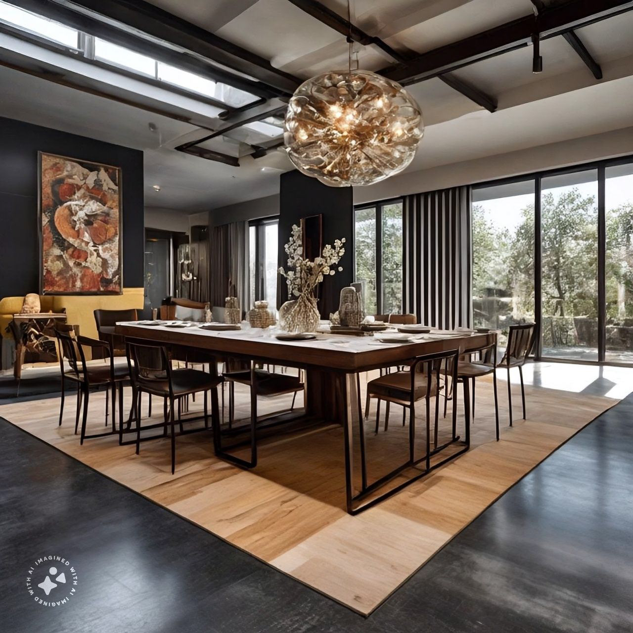 Custom made dining table top glass