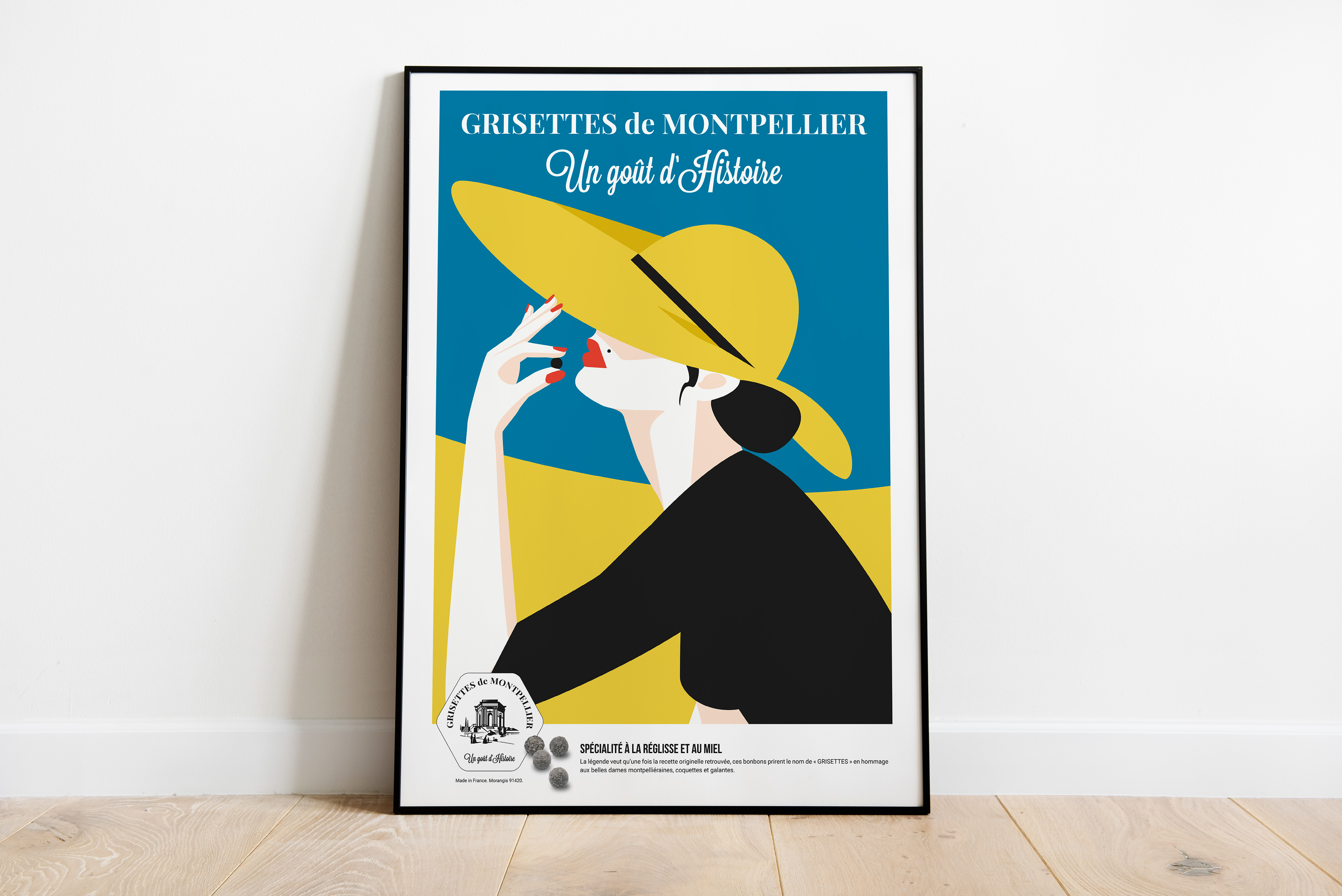 Bonbons Grisettes de Montpellier, affiche
