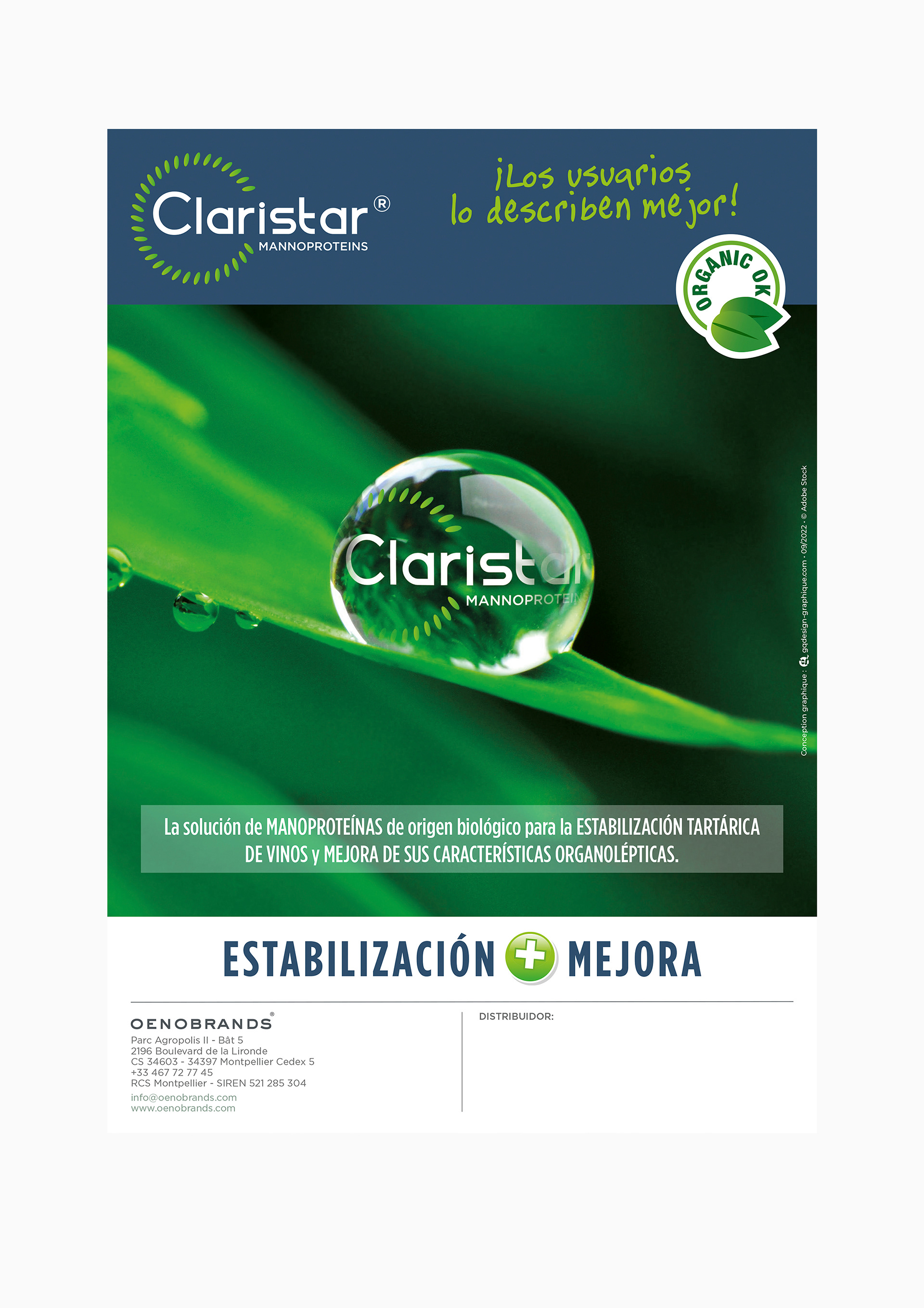 Claristar mannoprotéines, pub annonce presse