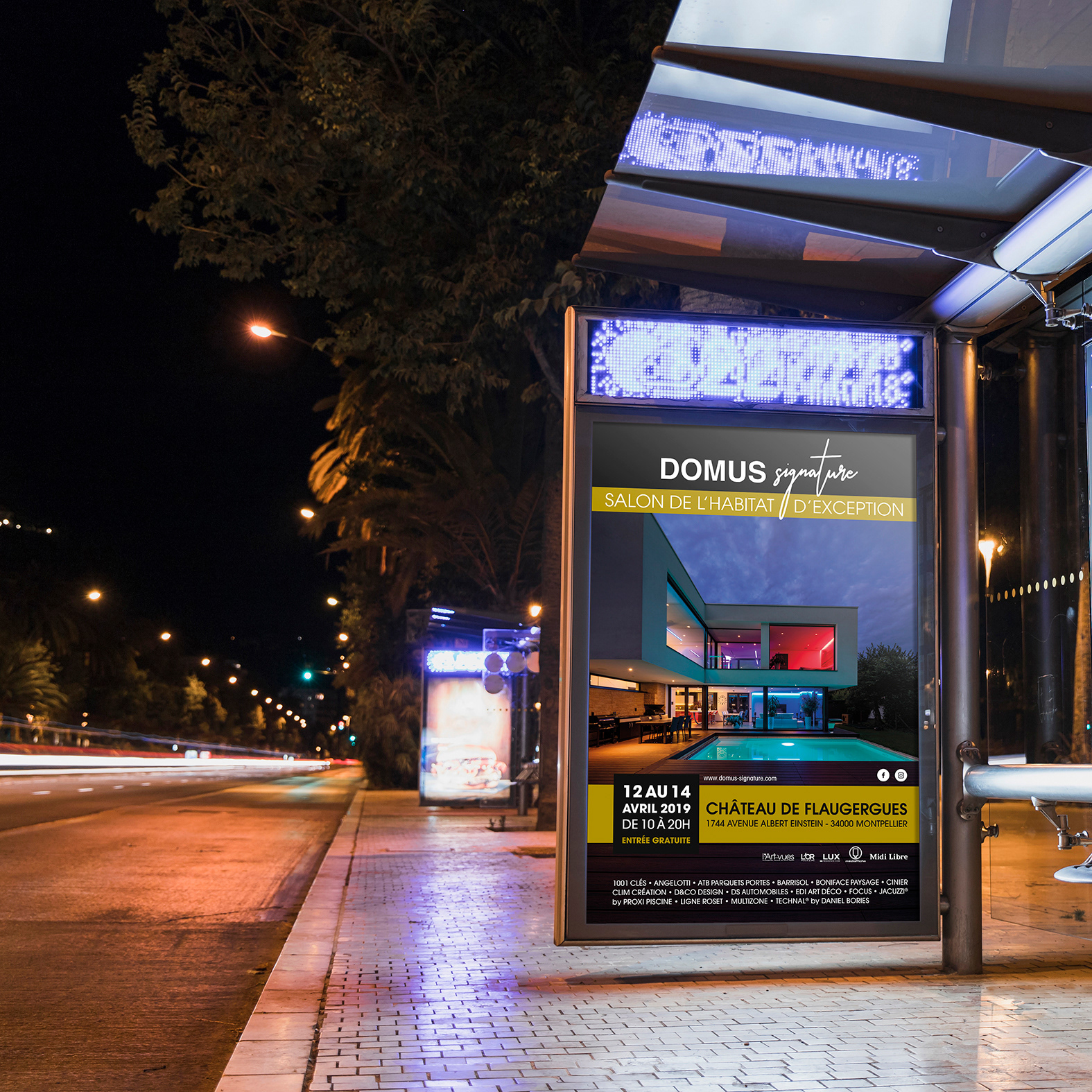 Domus Signature, affichage salon de l'Habitat d'Exception 