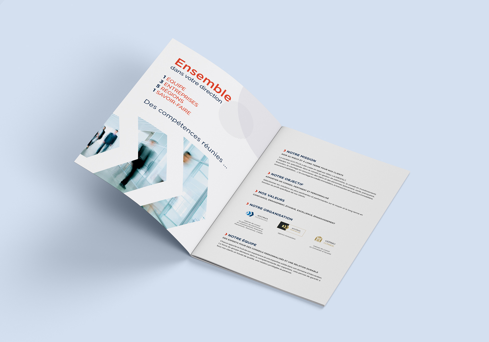 Acci Plus, gestion de  patrimoine, plaquette