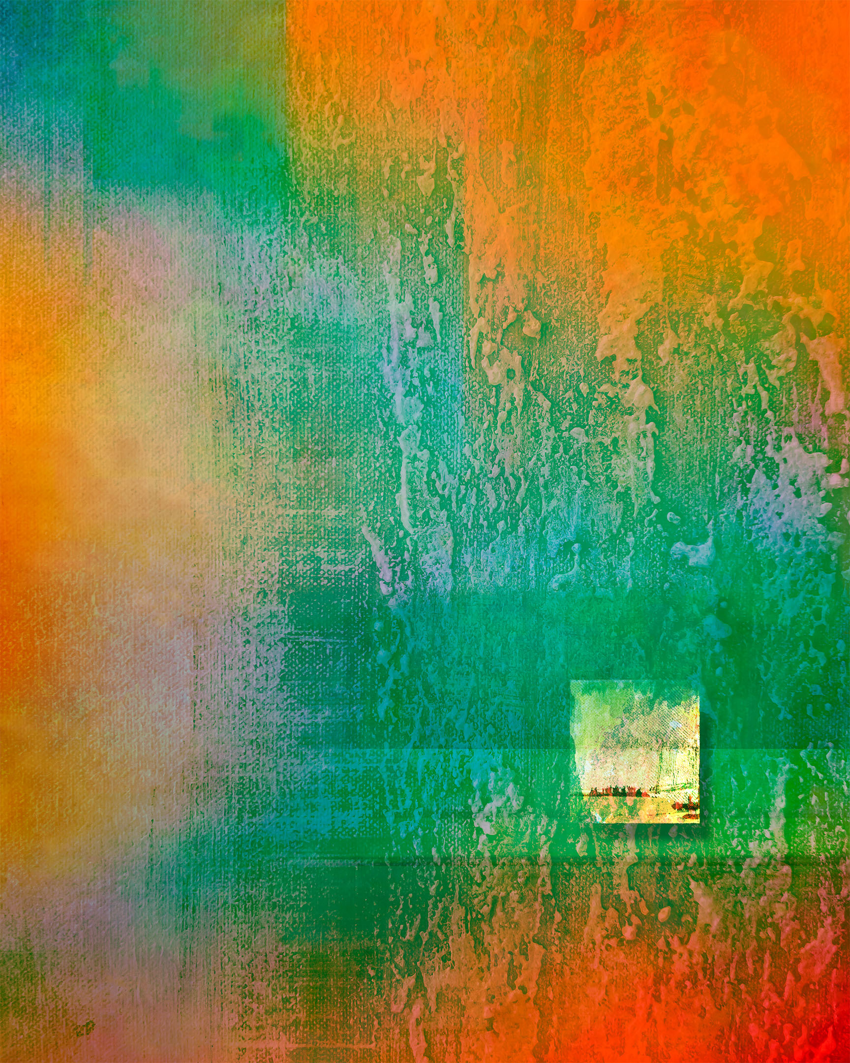 Abstract mixed media digital oil painting & photography.