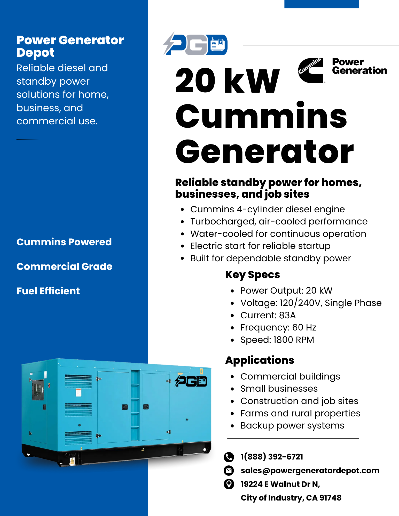 20 kW Flyer Made for PGD